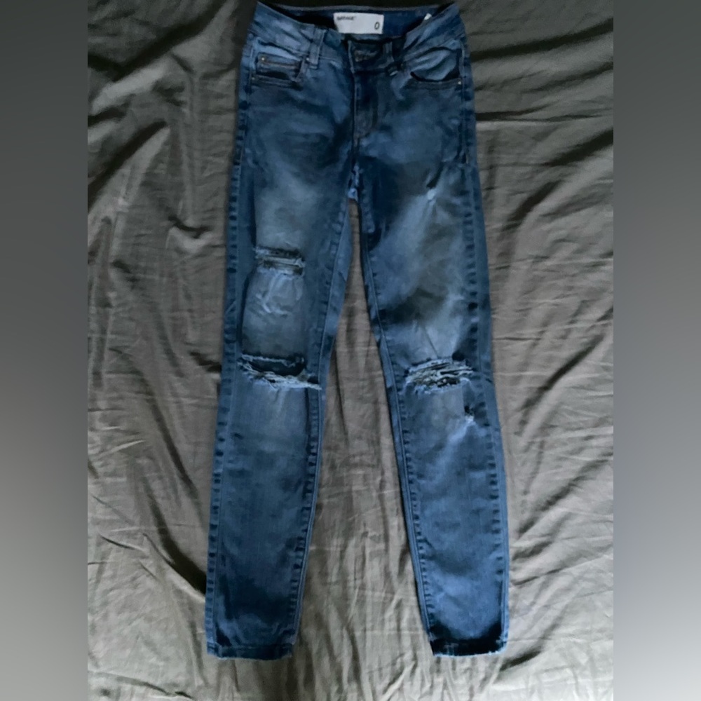 Light blue Garage skinny jeans